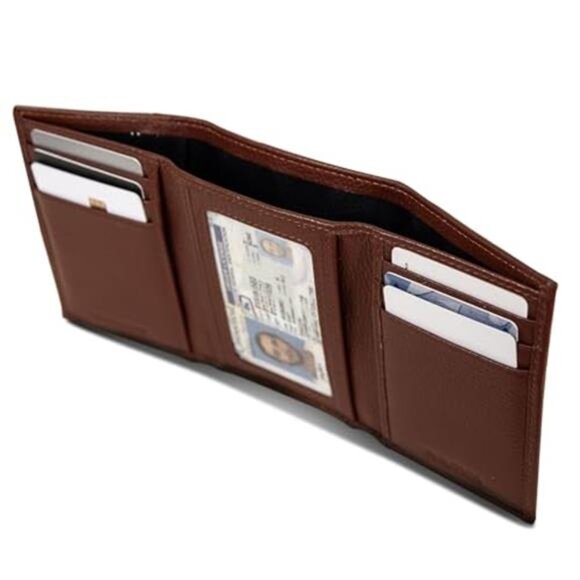 Men's Trifold Wallet | RFID Blocking Protection | ID Window | Card Slots - Picture 5 of 6